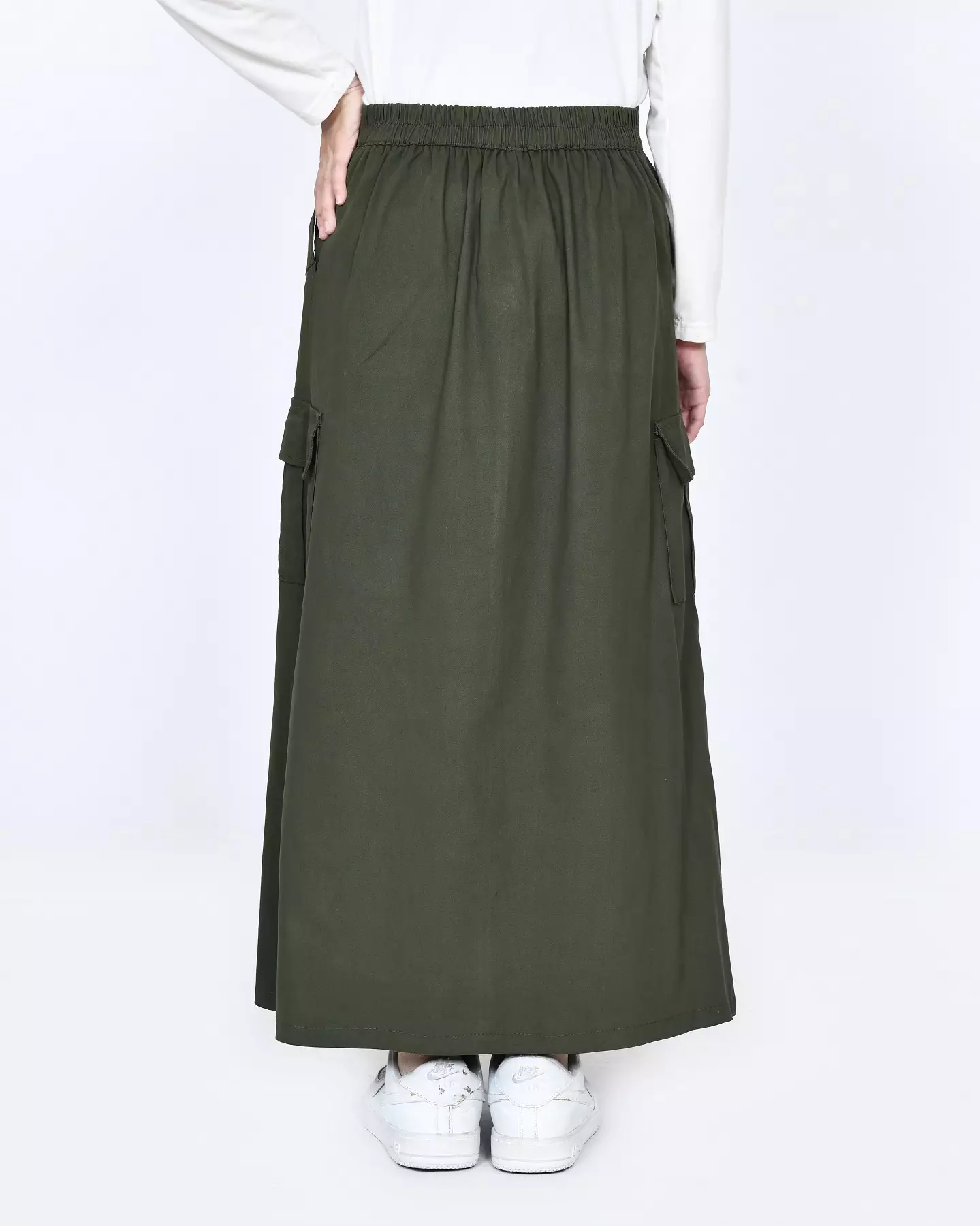 BUY 1 GET 1 FREE Cotton Cargo Skirt  [Olive - Cappucino]