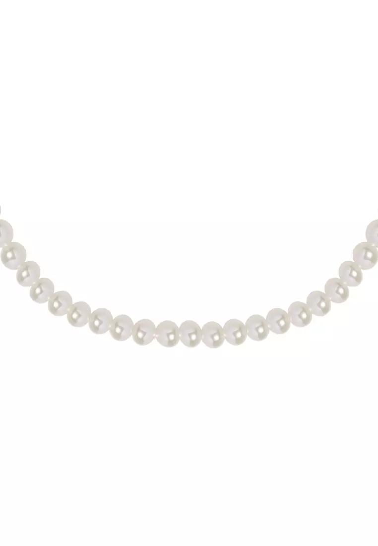 TOMEI Pearlfect Love Single Strand White Pearl Necklace