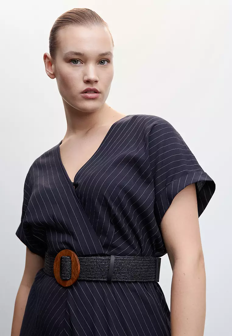 Pinstripe Print Dress