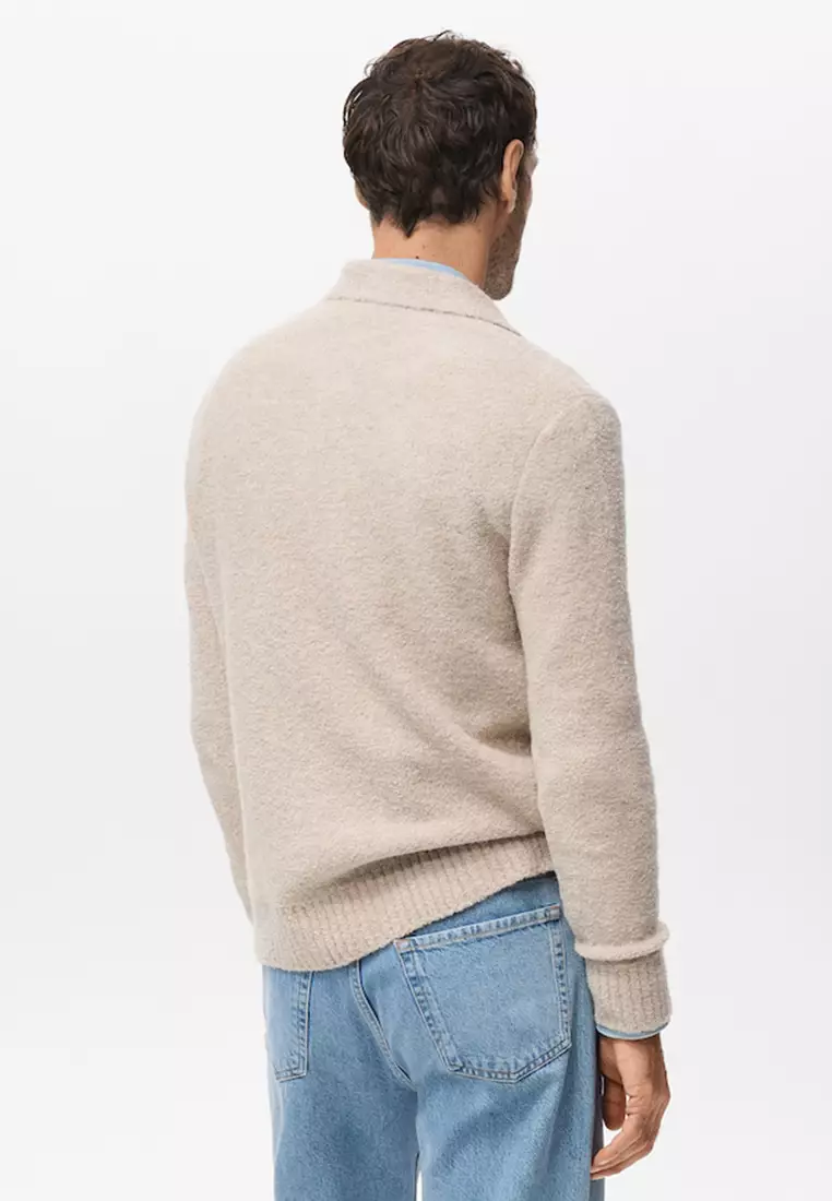 Mini Boucle Knit Polo Shirt