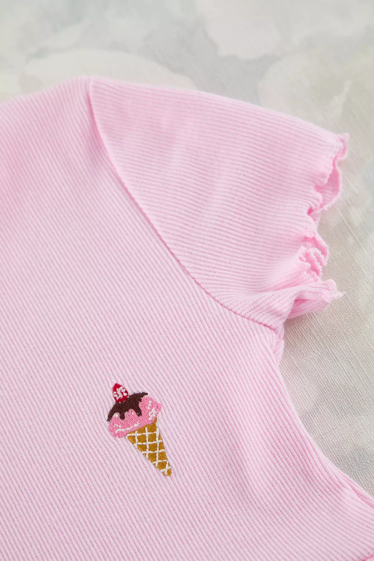 Mini Embroidered Knit Dress