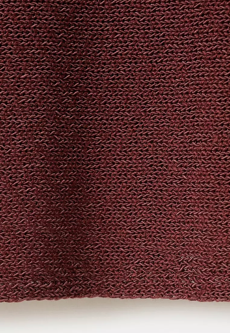 Short-Sleeved Knitted Sweater