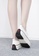 Crystal Korea Fashion white South Korean made amphibole elastic band platform light casual shoes (3.5CM) 96E49SH706E5D4GS_7