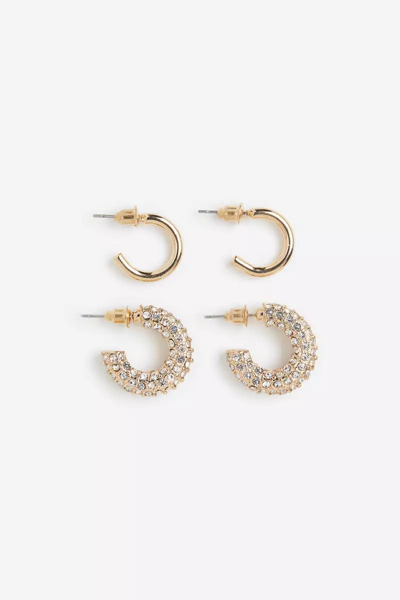 Nice gold hoop earrings shop