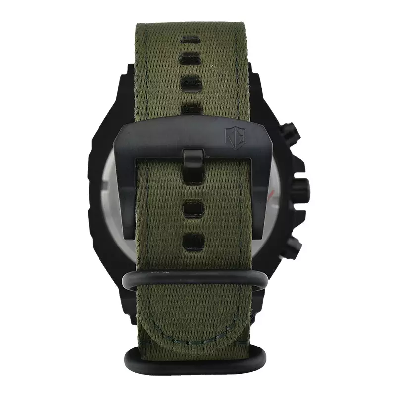 Jam Tangan Pria Expedition Chronograph E 6772 MC NIPGN Men Green Dial Green Nylon Strap