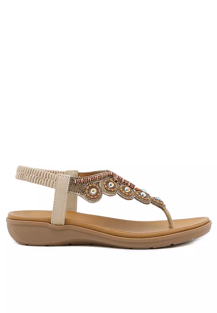 Discount on Twenty Eight Shoes  shoes - SKU: 3CM Rhinestone Strap Flip Flops ALM2230-1