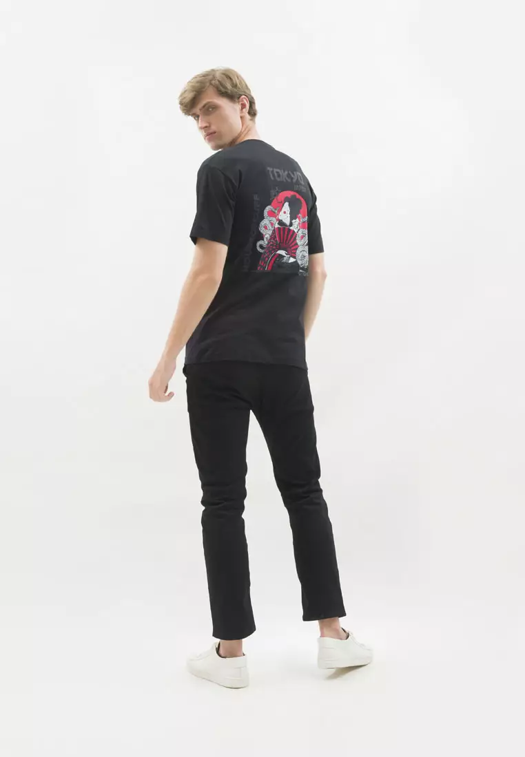 Kaos hitam t shirt polos houseofcuff motif Snake READY HINGGA 4XL