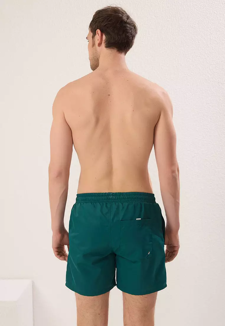 Emerald Green Regular Standard Swimsuit Swim Shorts TMNSS20DS0023