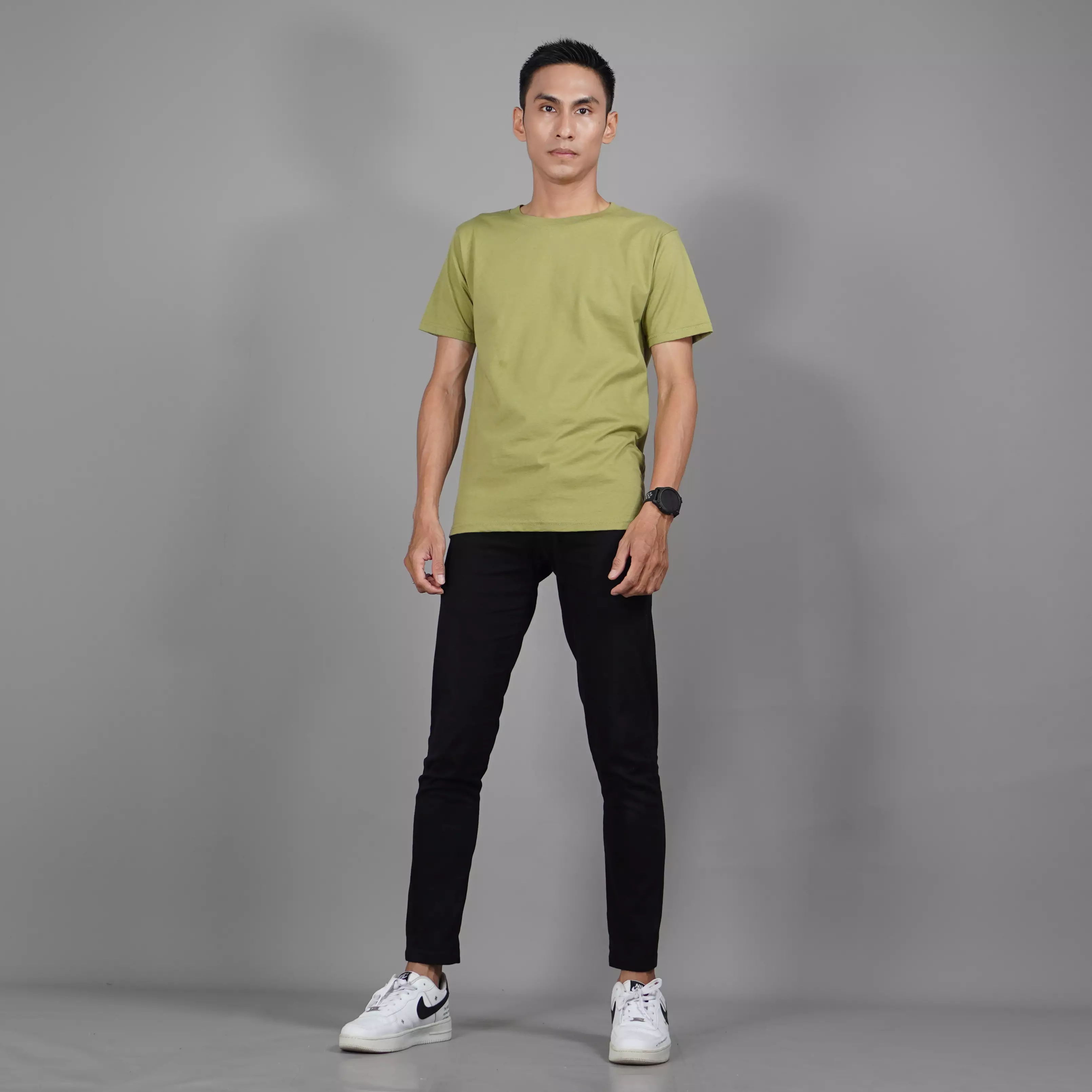 Kaos Pria Lengan Pendek Kaos Polos Katun Pria - MATCHA