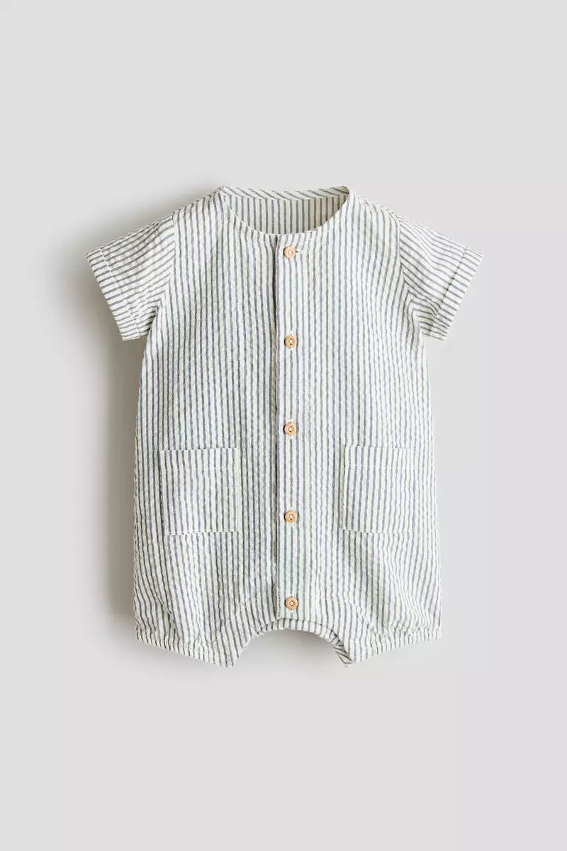 Cotton muslin romper suit