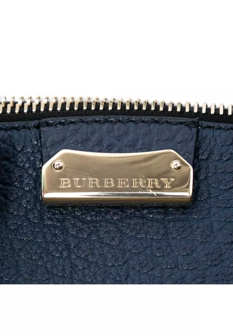 Pre-Loved Burberry Large Grained Calfskin Heritage Orchard Bowling Bag