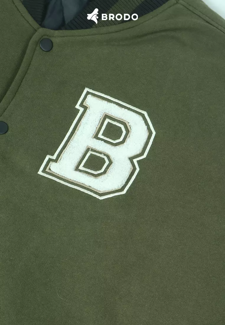 BRODO - Brodo Varsity Jacket Black Olive