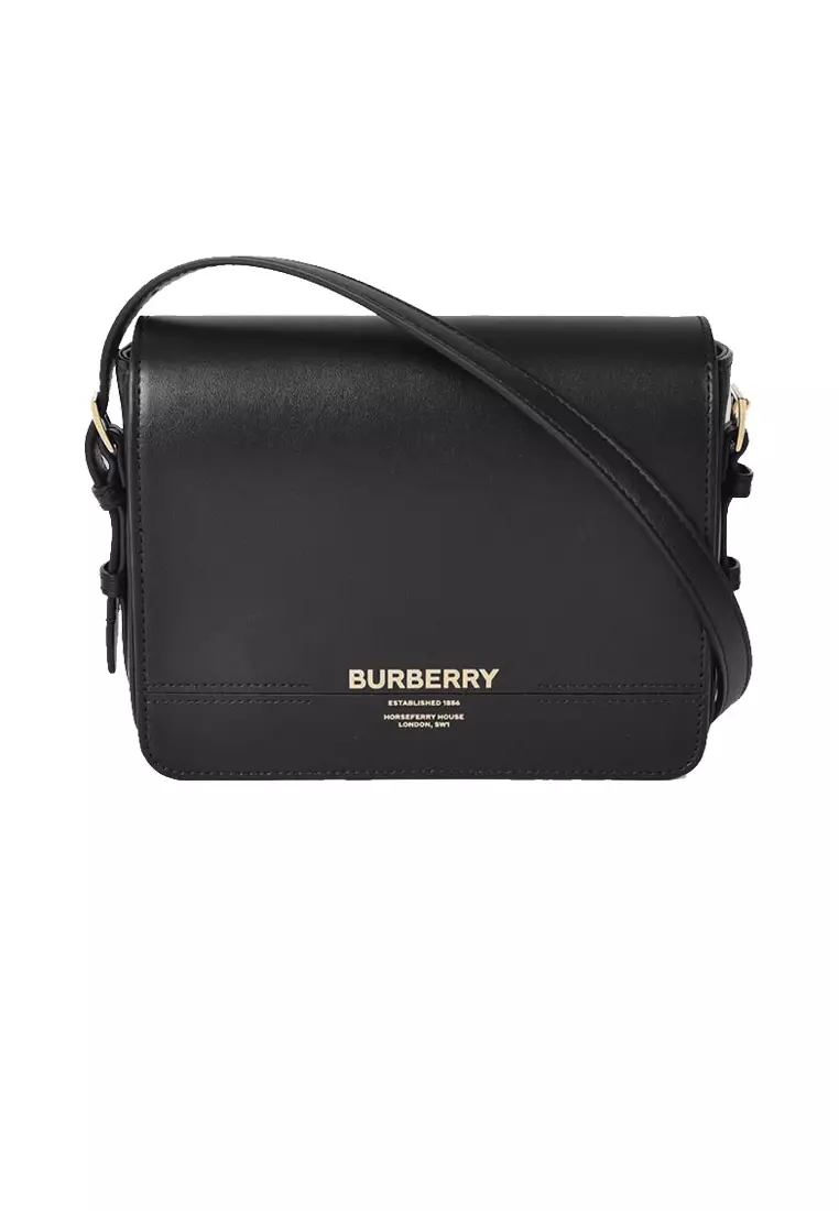 Buy BURBERRY BURBERRY Small Grace Leather Crossbody Bag Black