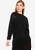 ck Calvin Klein black Pure High Twist Cotton With Wrinkle Free Cotton Top 2FC7DAA00E0EDDGS_1