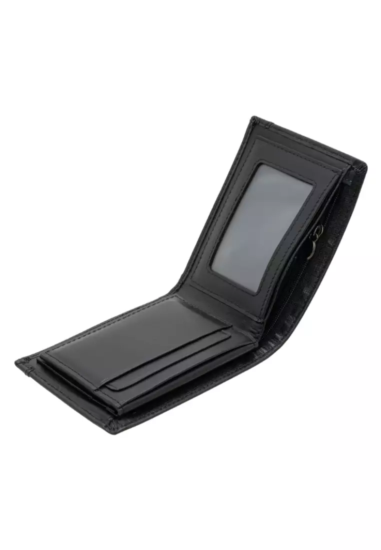 Men's Genuine Leather Flip Up ID Bifold Wallet EWA 40173