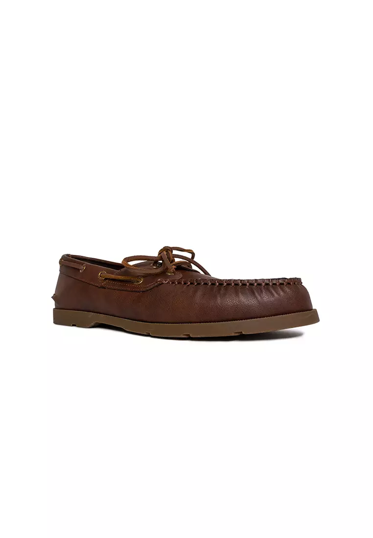 Men's Leeward Boat Shoes Topsider - Dark Brown (25S00031)