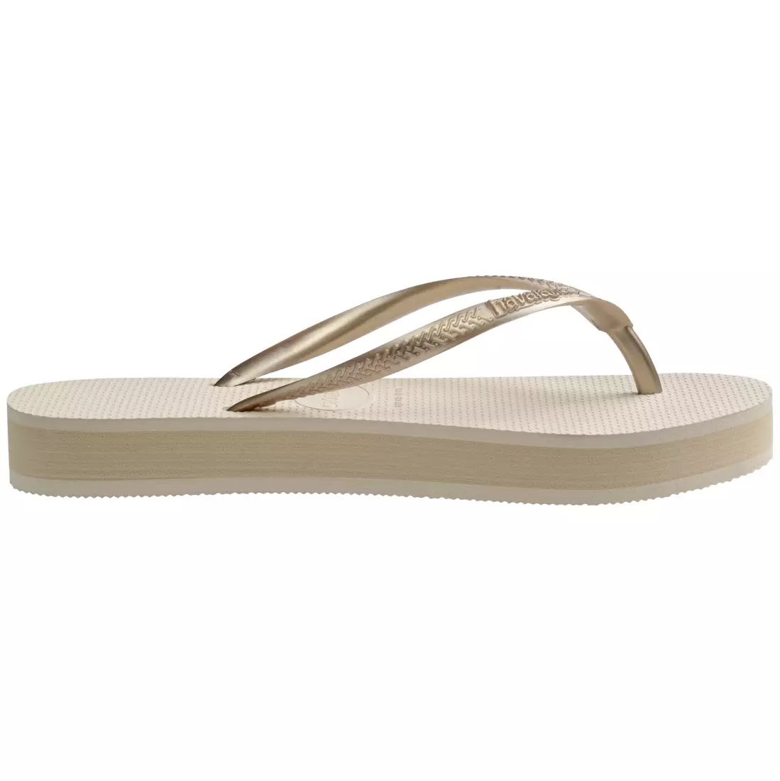 Havaianas 0121 Slim Flatform-Beige - Sandal Wanita