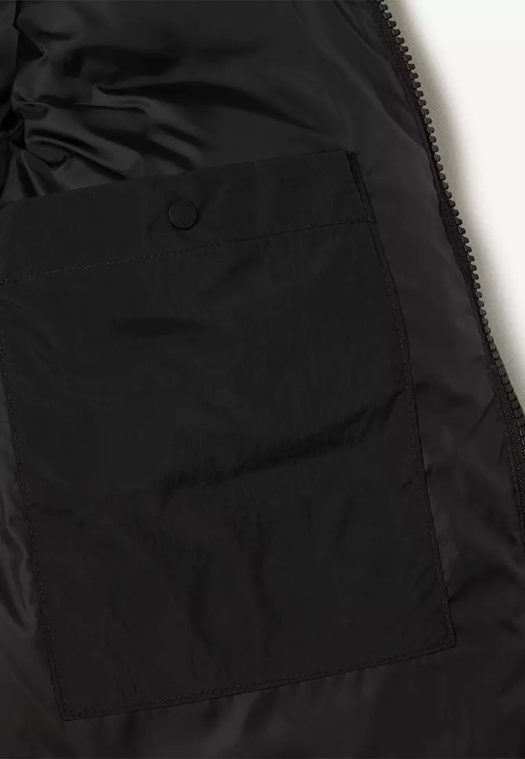 Padded Down Logo Jacket with Hood