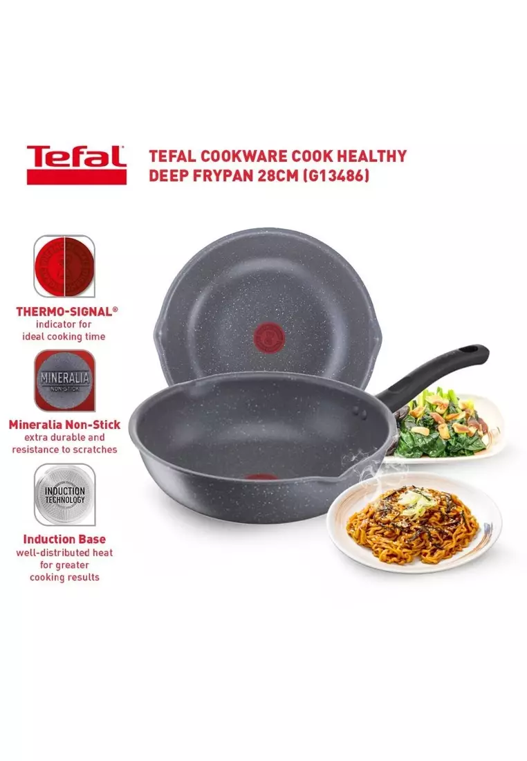 Buy Tefal Tefal Cook Healthy 28cm Non Stick Deep Frypan G13486 G1348695