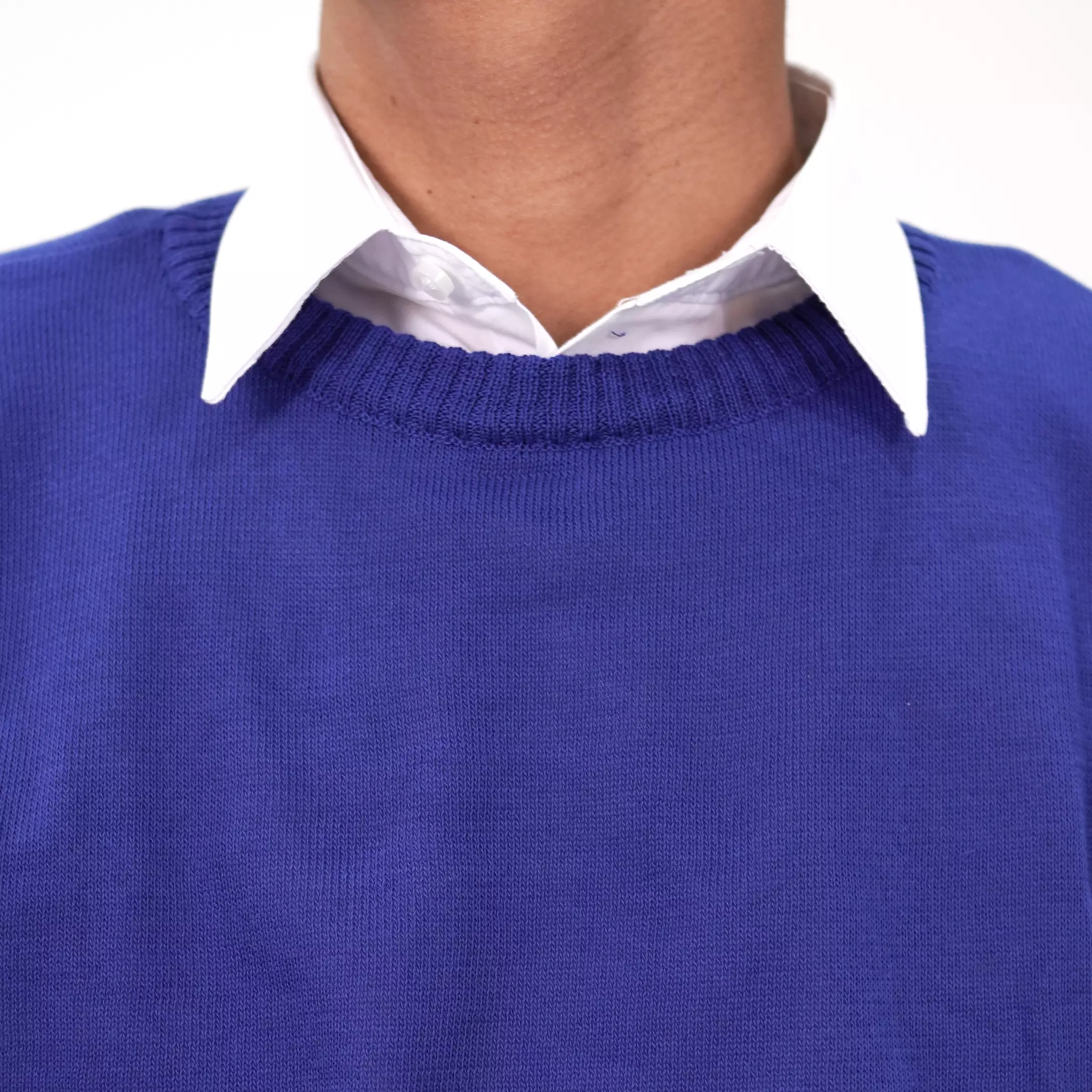 OTNIEL Knit Sweater Pria Sweater Rajut Pria Krah O Neck Sweater Knit Outer Pria - BIRU BENHUR