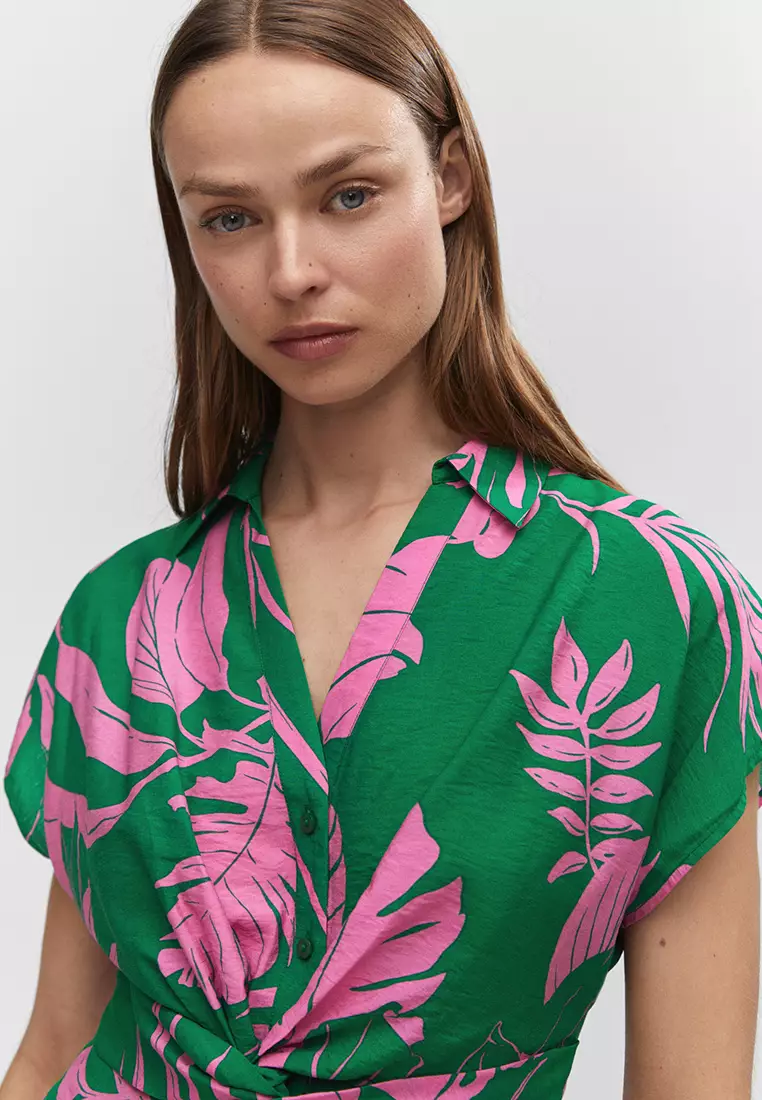Buy Mango Tropical Shirt Dress Online | ZALORA Malaysia