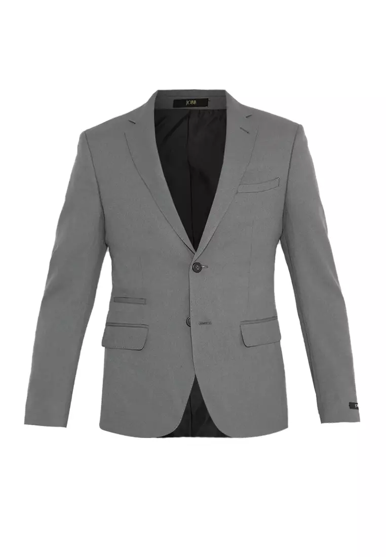 Jobb Bellwool-T2 Jas Pria Slim Fit Light Grey 3