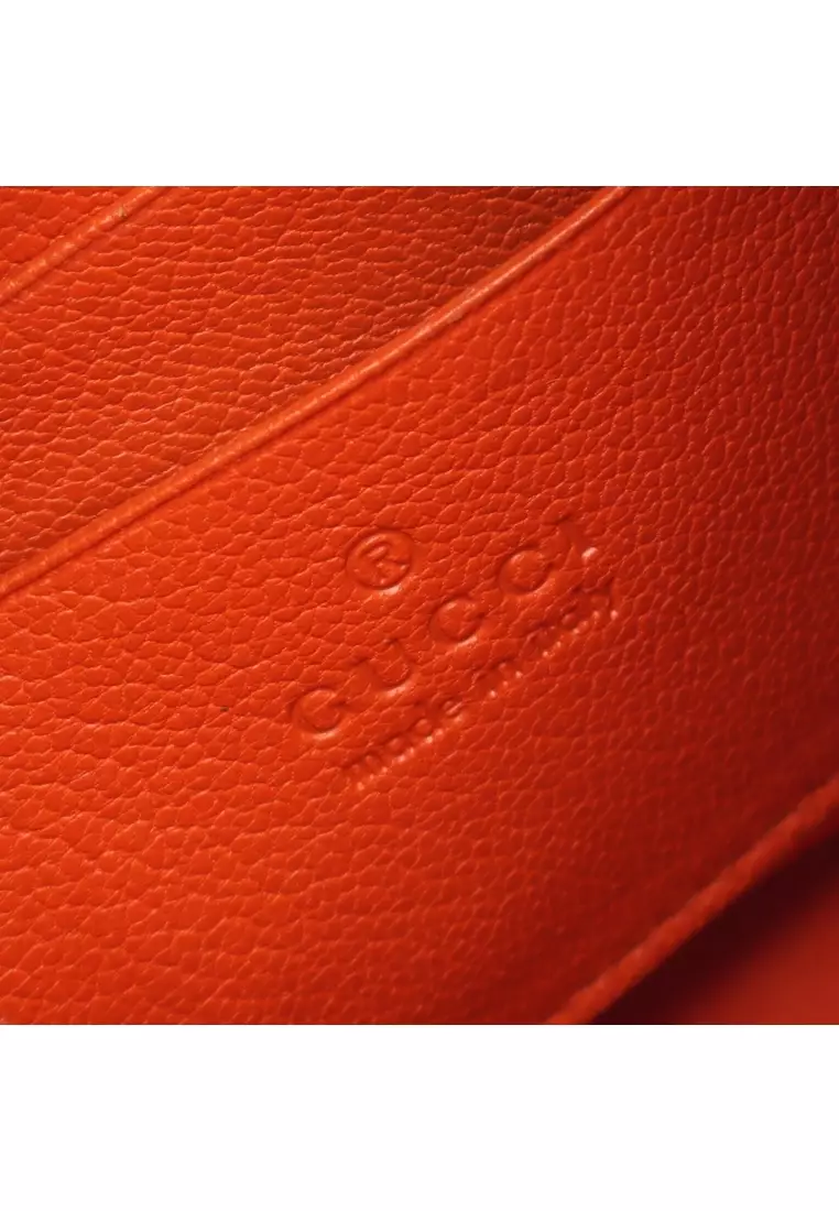 Pre-Loved Gucci Aphrodite Small Shoulder bag leather orange 2WAY