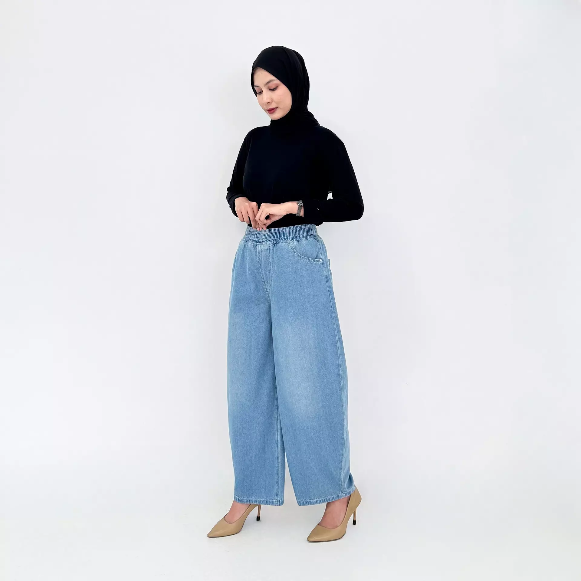 Celana Panjang Jeans Wanita - Noa Barrel Pants
