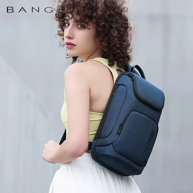 Bange BG7565 Tas Selempang Sling Bag Pria - BLUE