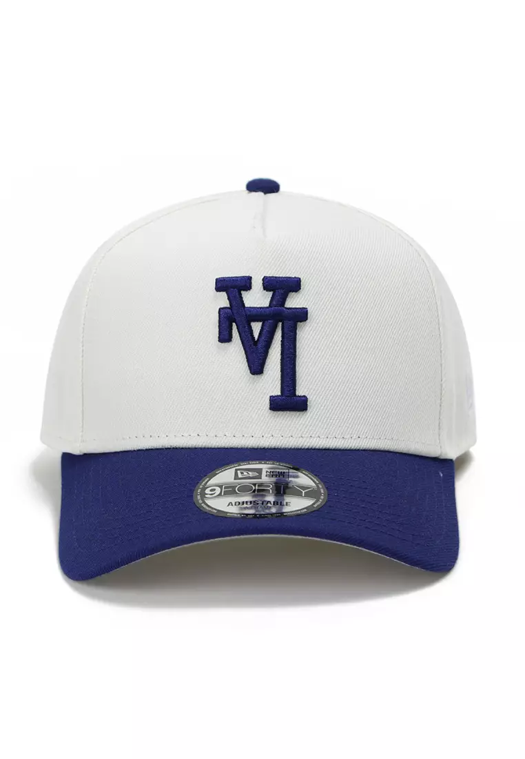 Los Angeles Dodgers MLB UPSIDE DOWN Chrome/Dark Royal 9FORTY Snapback Cap