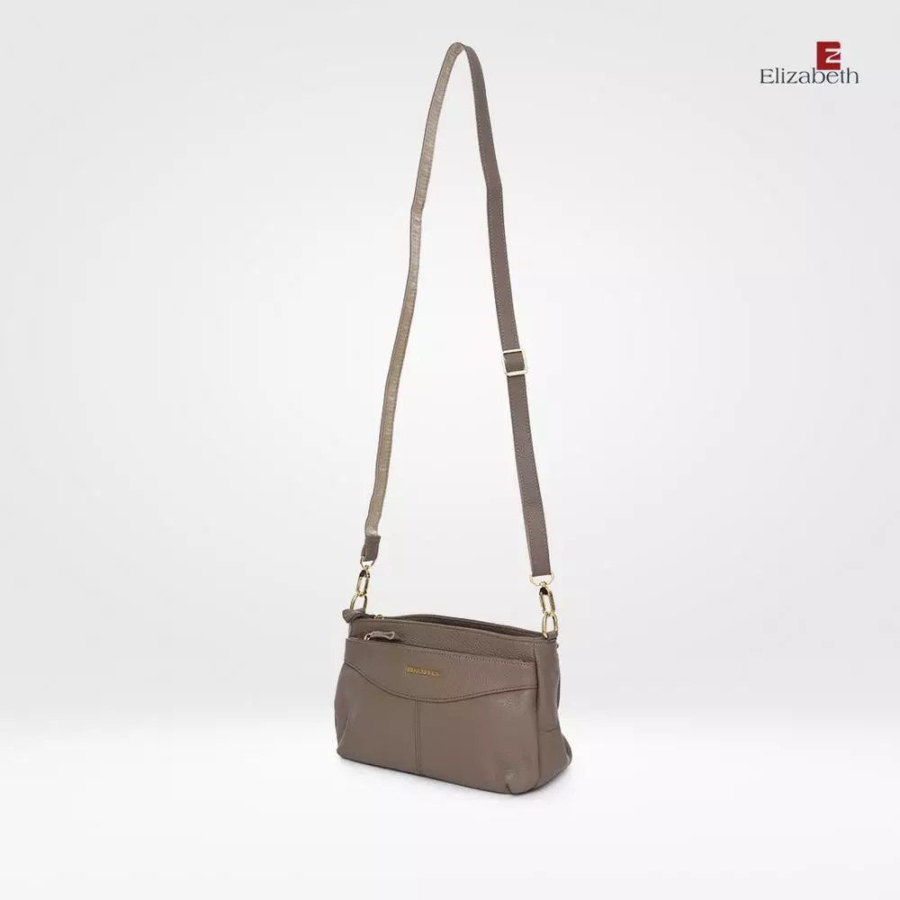 Tas Elizabeth Genuine Leather Sling Bag 0720-0512 Khaki