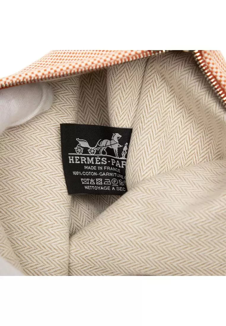 Pre-Loved Hermès Large Canvas H Labyrinthe Case