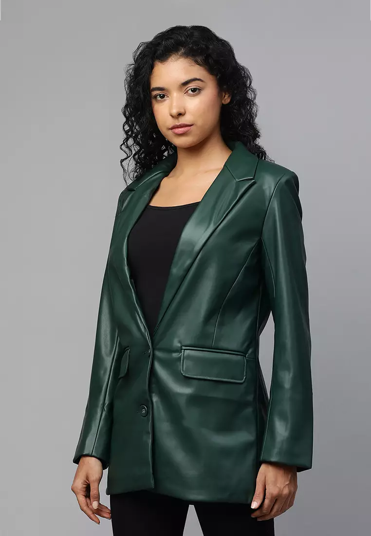Bottle green jacket ladies clearance