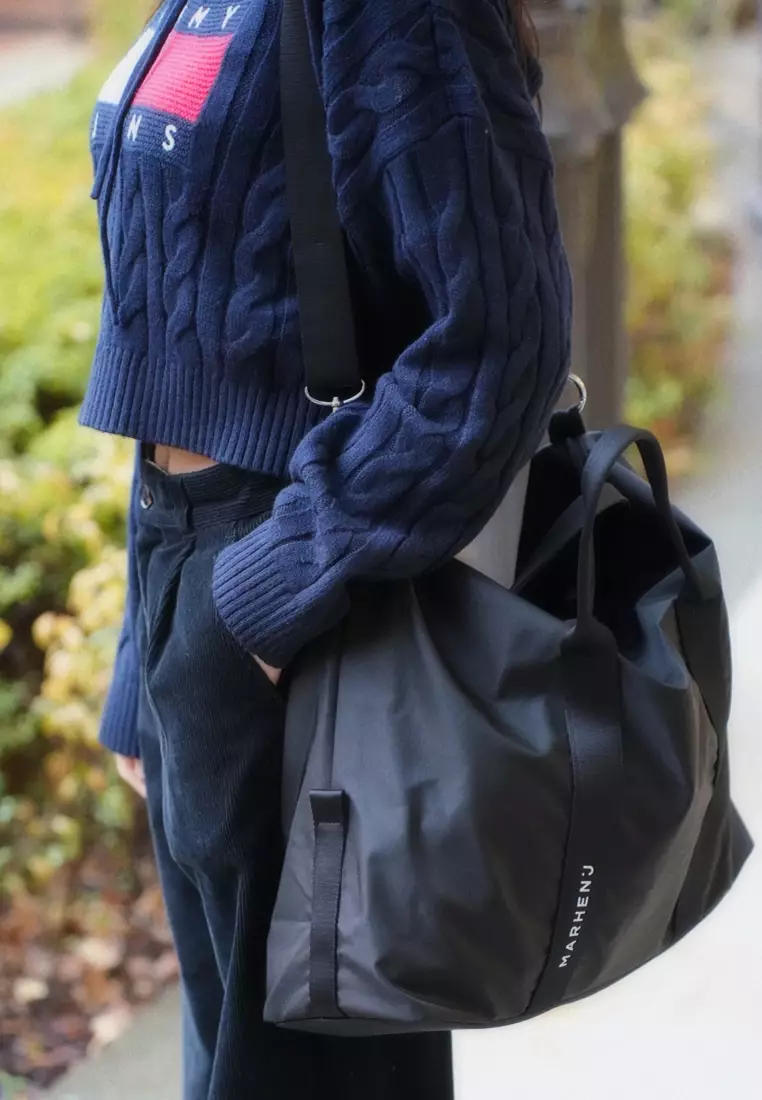 VERSUS Nylon Crossbody Bag Black