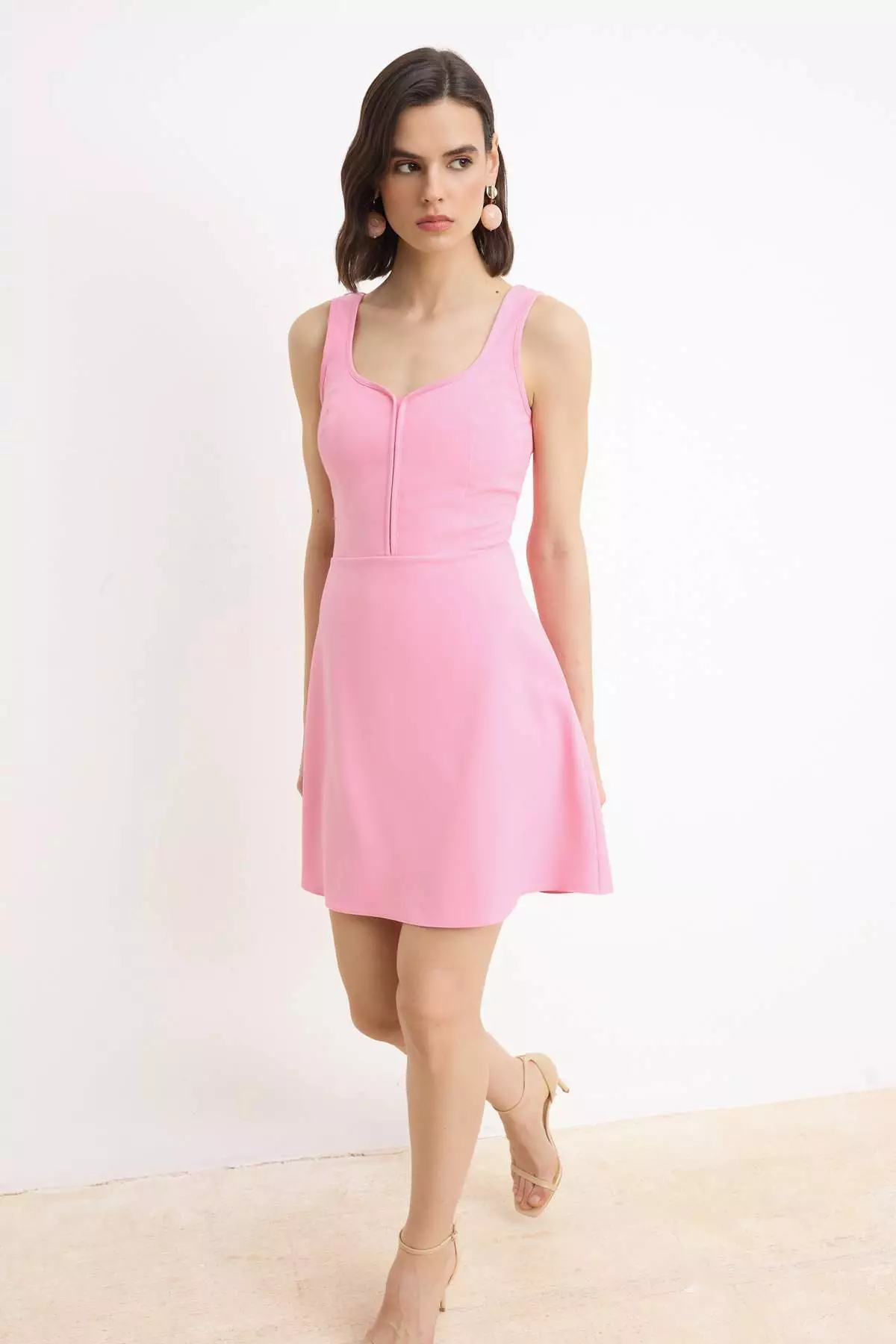 mauve pink dress LaDivine 7469 Long Evening A Line Formal Prom Dress main image 1