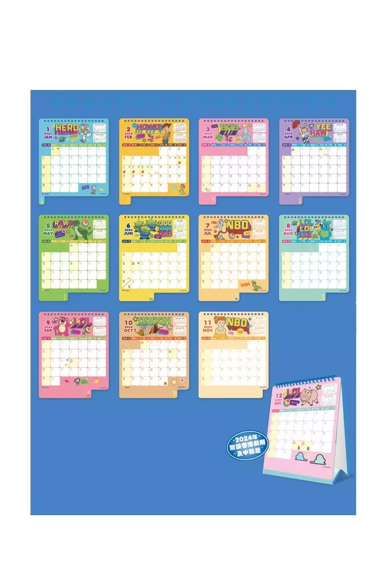 Toystory Disney Toy story 2024 Desktop Calendar(Licensed by Disney