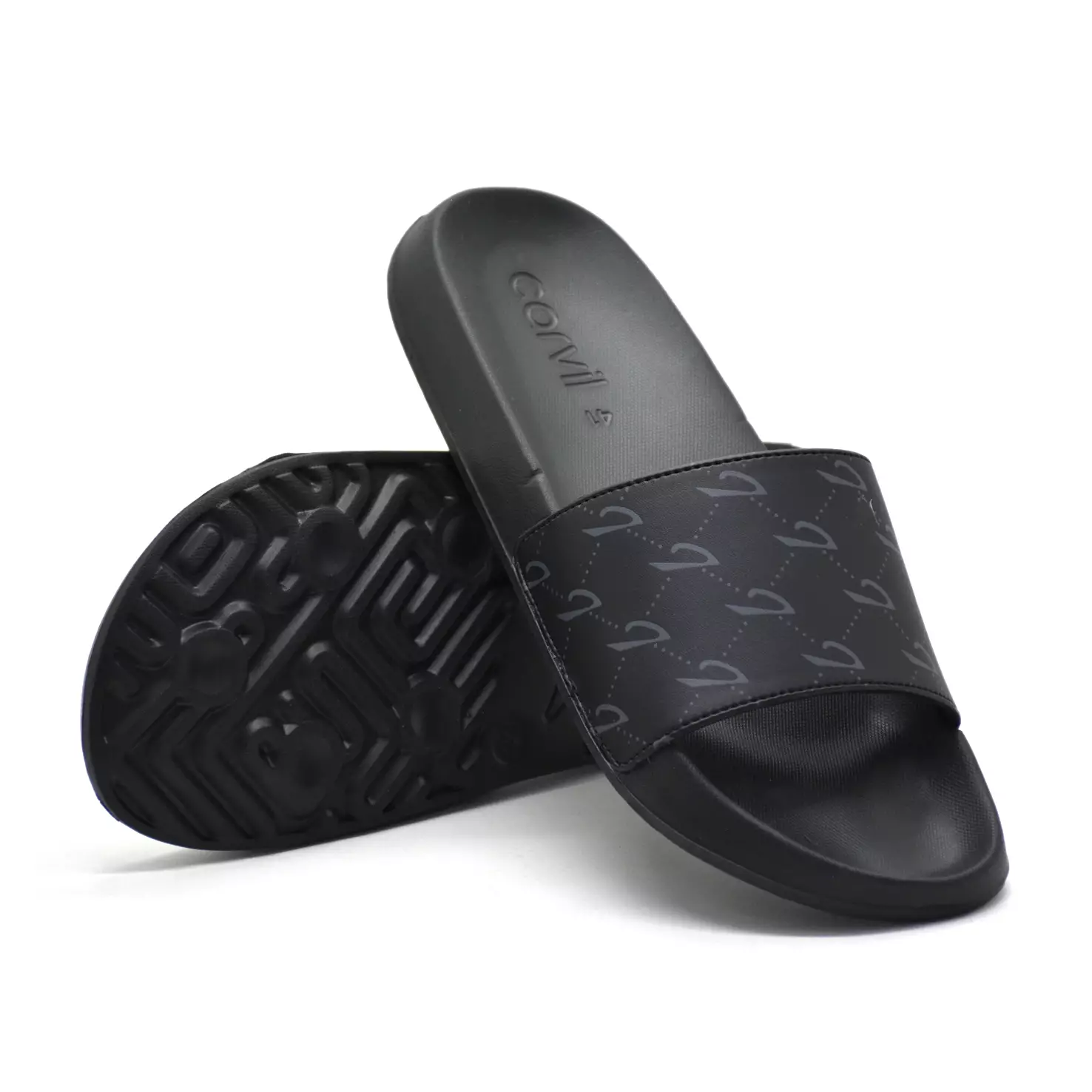 Carvil Sandal Slider Pria Getafe-SS Black