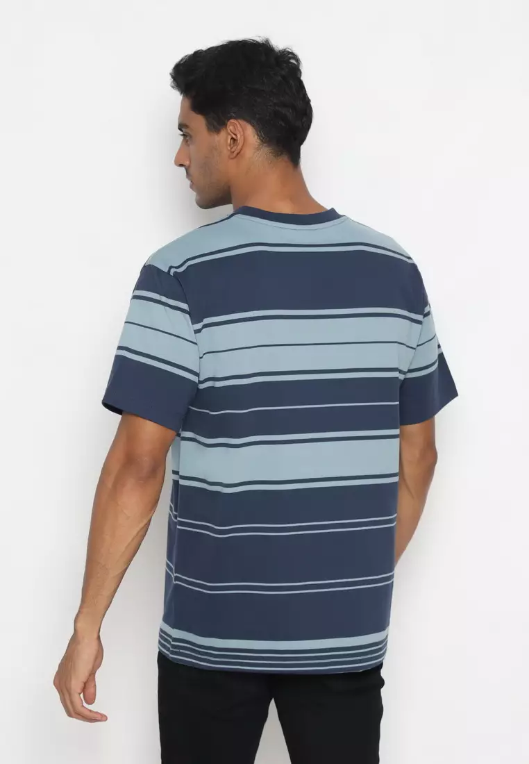 POLICE T-Shirt Salur Bordir Cotton Premium Tebal Pria 43016