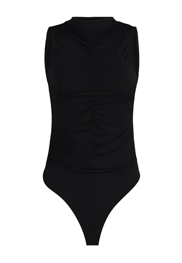 Buy Trendyol Shirred Bodysuit 2024 Online Zalora Philippines 0032