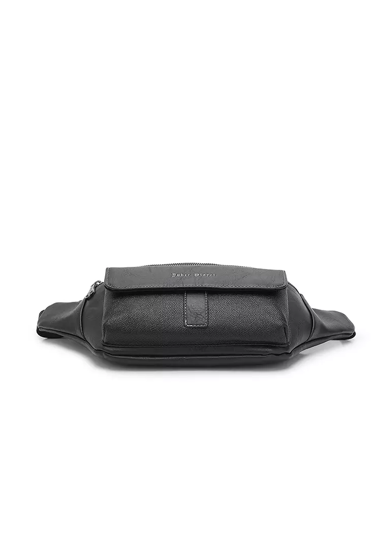 Men's Waist Bag / Belt Bag / Chest Bag (Tas Pinggang / Tas Dada Pria) - Hitam
