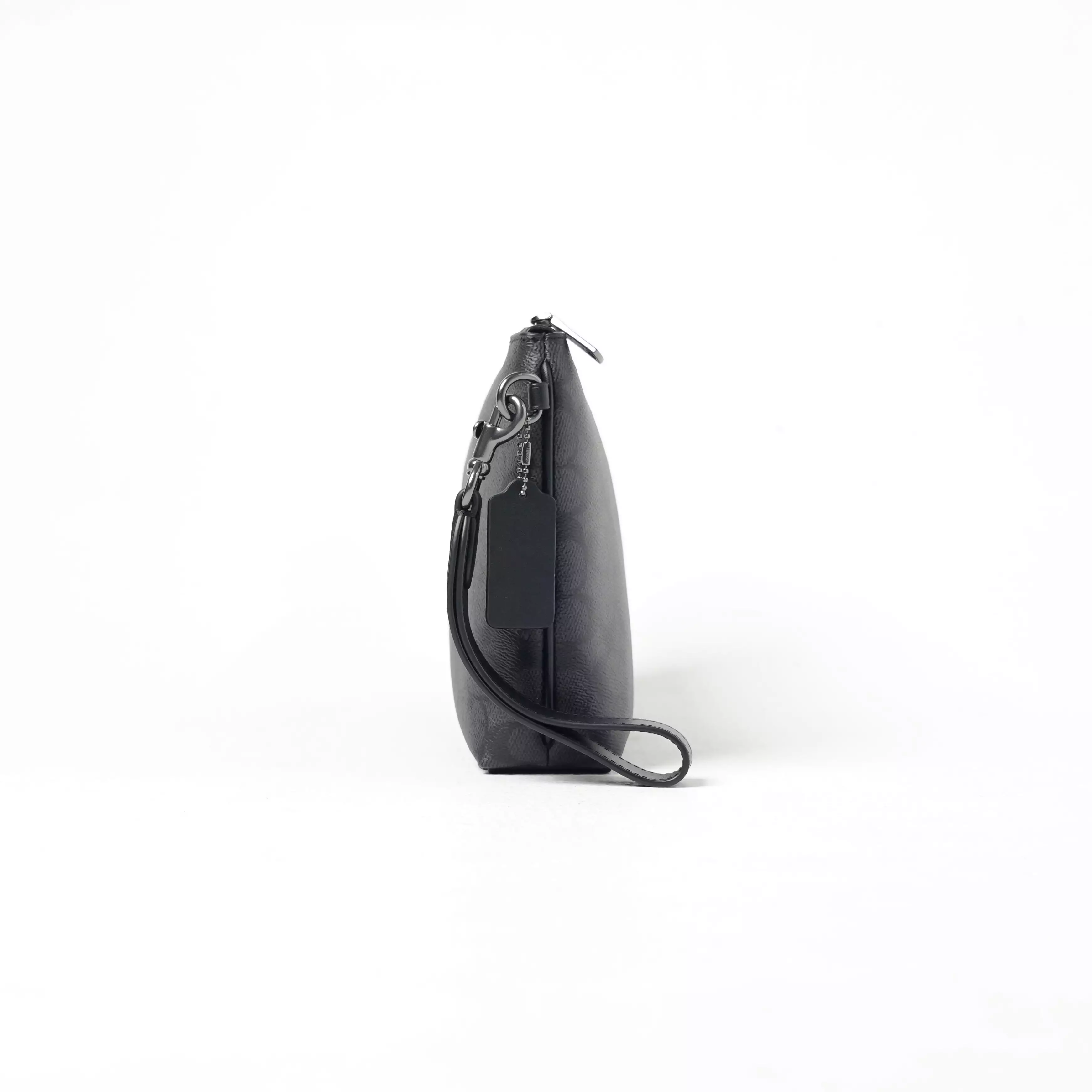 Tas COACH SIGNATURE MONOGRAM BLACK CLUTCH WITH HANDLE 100% ORIGINAL