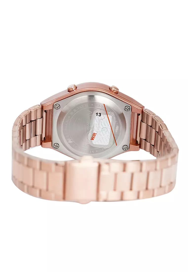 Alexandre Christie - Jam Tangan Digital Wanita - Rosegold - Stainless Steel - 9385 LHBRGLN