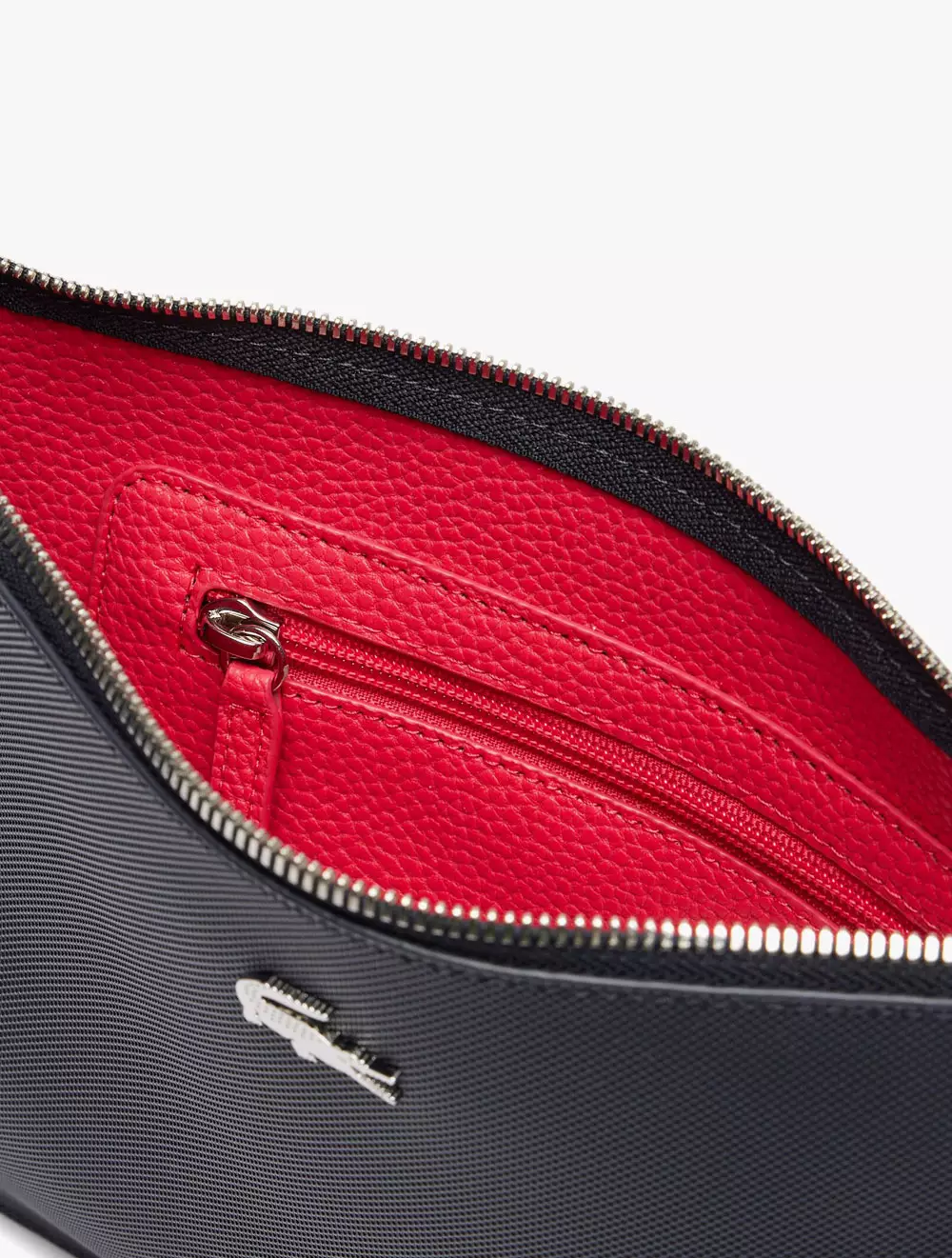 Anna Coated Piqué Canvas Pouch - Blue