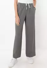 Medium Grey Melange/Detail: Champagne Satin