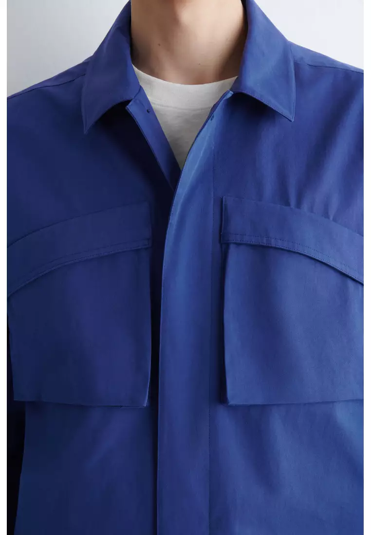 UTILITY COTTON-TWILL OVERSHIRT