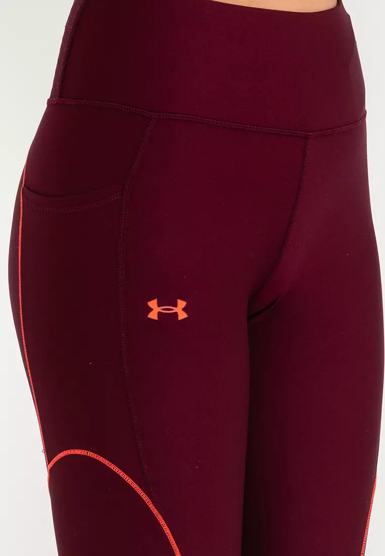 Red under armour on sale leggings