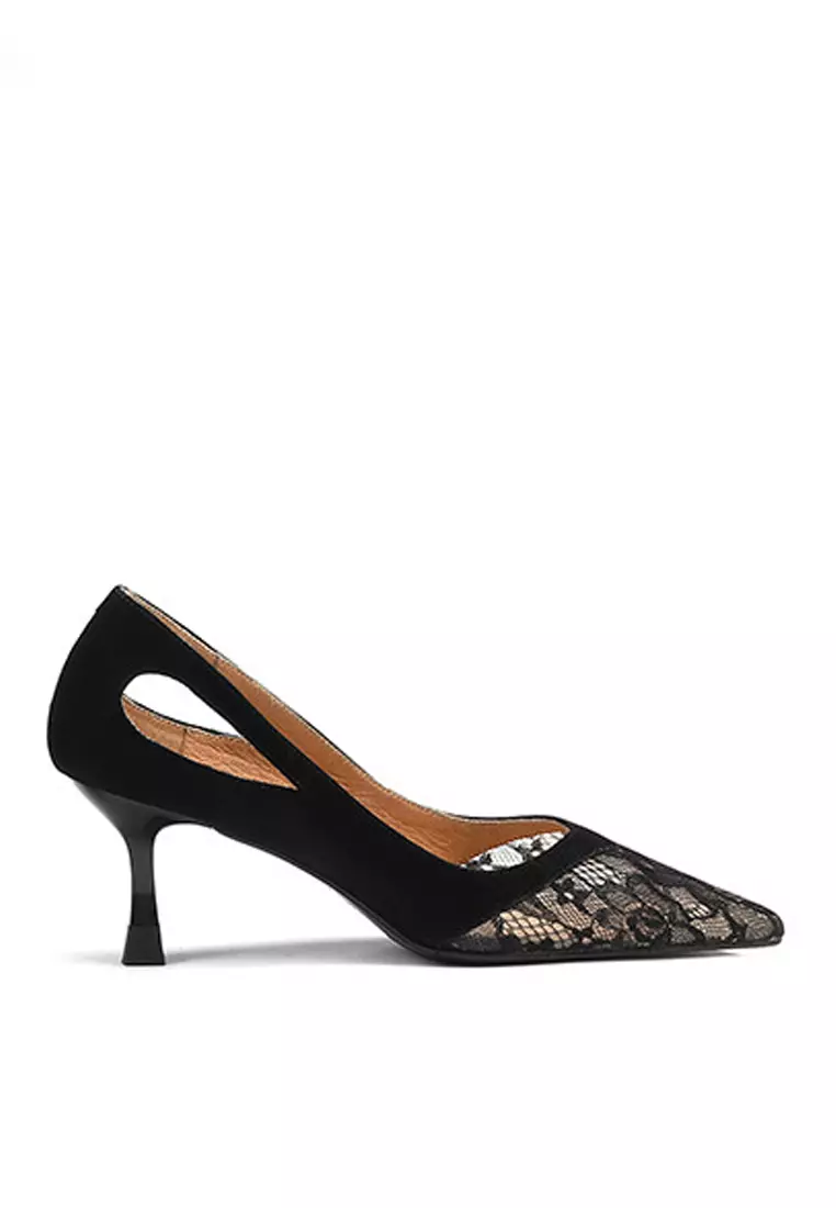 Discount on Twenty Eight Shoes  shoes - SKU: VANSA Fashion Lace Pointed High Heel Pumps VSW-H03055275.6