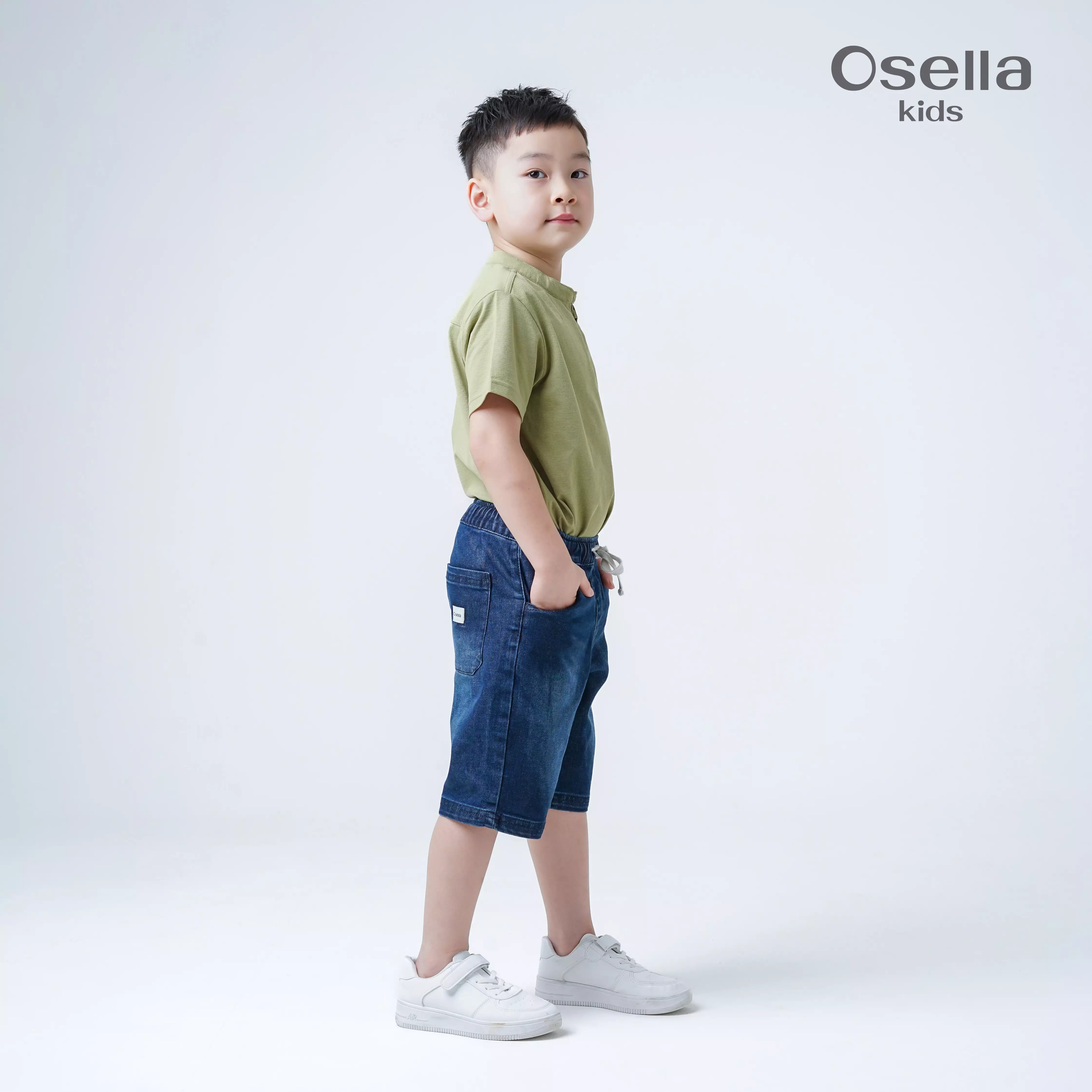 Osella Essential Denim Short 328F6601A3 | Celana Jeans Pendek Anak Laki Laki