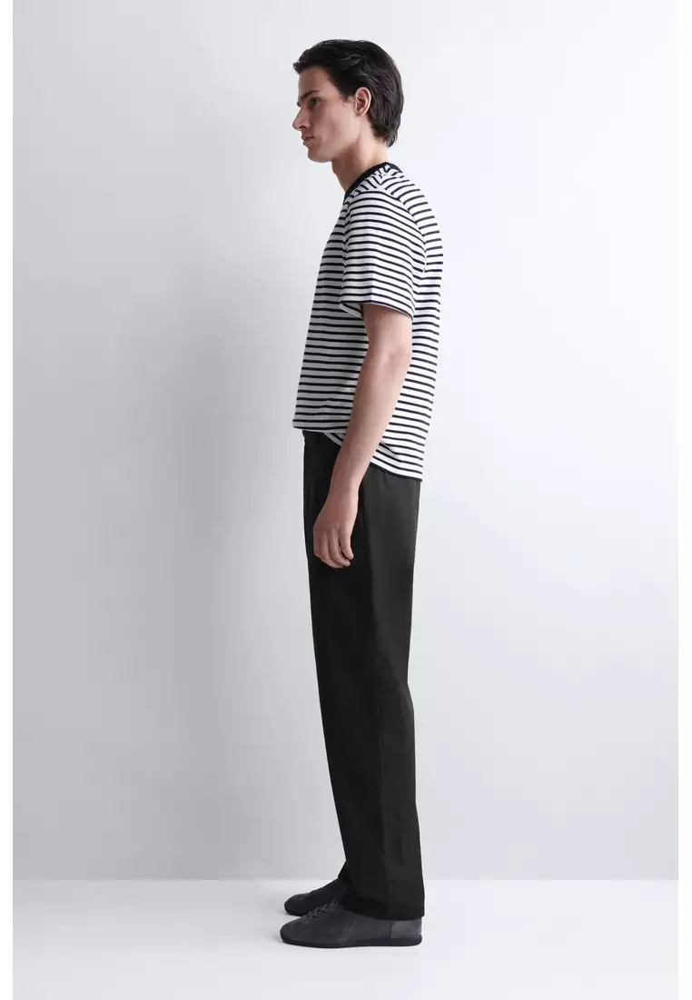 INTERLOCK COTTON CREW-NECK T-SHIRT