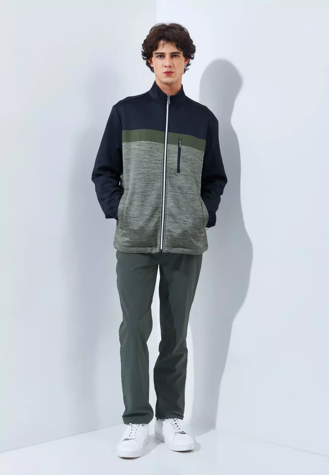 Jack Nicklaus Courtyard Premium Jacket Virtual Olive